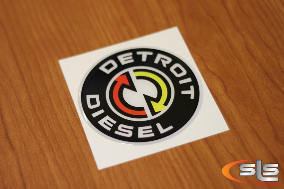 Detroit Diesel Round Sticker
